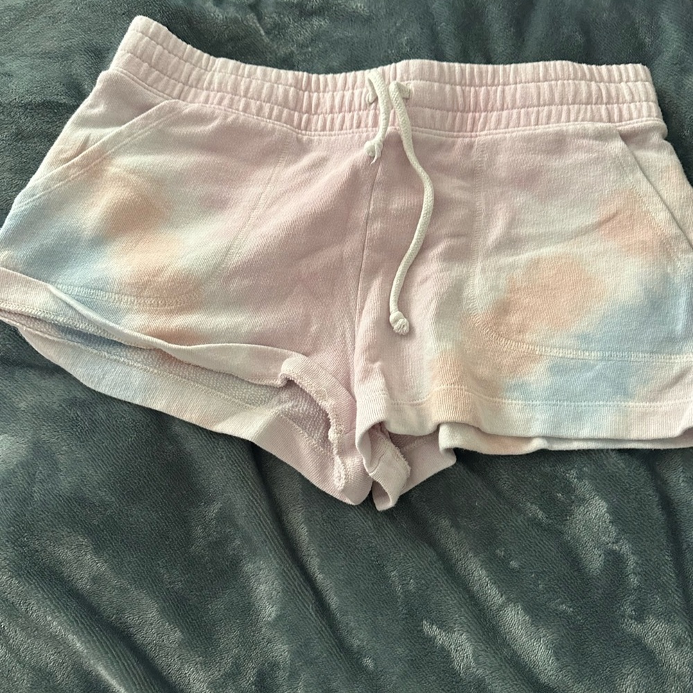 SO Pastel Tie-Dye Athletic Shorts